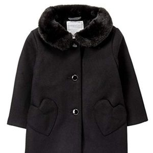 Gymboree faux fur classic dressy girls coat